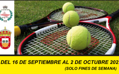 XXIII Open nacional de tenis «Ciudad de Tres Cantos»